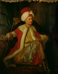 Charles Gravier (1717-87) Conde de Vergennes en traje oriental, 1766